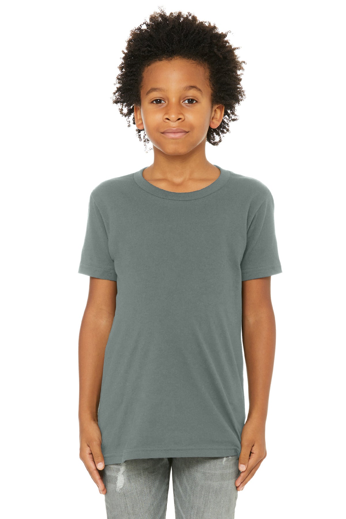 Bella+Canvas Youth Jersey Short Sleeve Tee BC3001Y Blue Storm