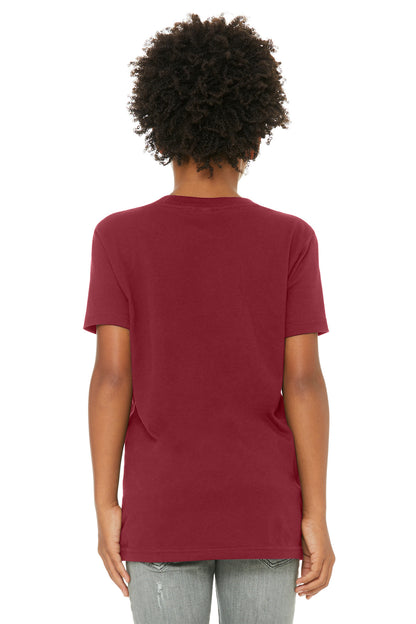 Bella+Canvas Youth Jersey Short Sleeve Tee BC3001Y Cardinal