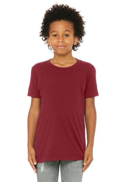 Bella+Canvas Youth Jersey Short Sleeve Tee BC3001Y Cardinal