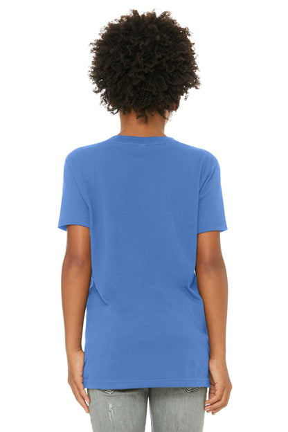 Bella+Canvas Youth Jersey Short Sleeve Tee BC3001Y Columbia Blue