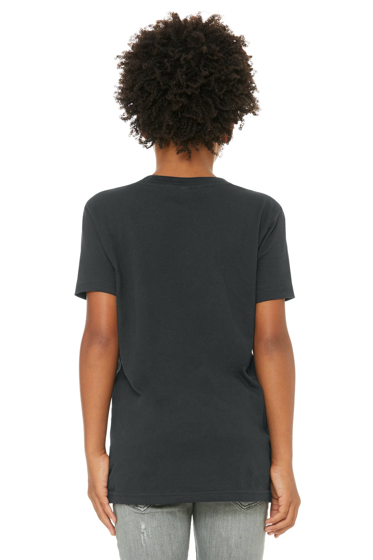 Bella+Canvas Youth Jersey Short Sleeve Tee BC3001Y Dark Grey