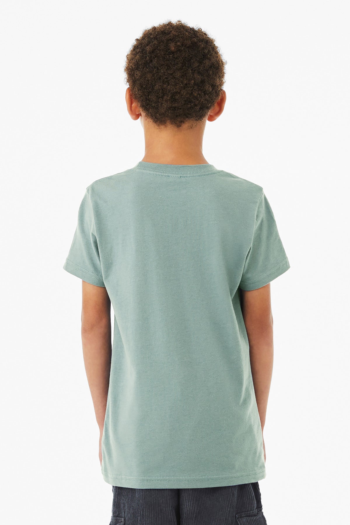 Bella+Canvas Youth Jersey Short Sleeve Tee BC3001Y Dusty Blue