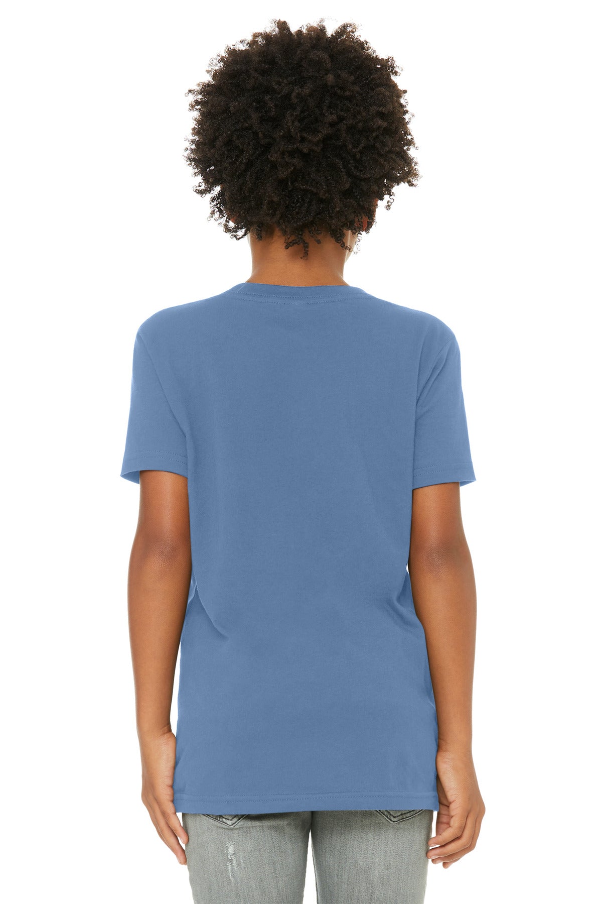 Bella+Canvas Youth Jersey Short Sleeve Tee BC3001Y Lavender Blue