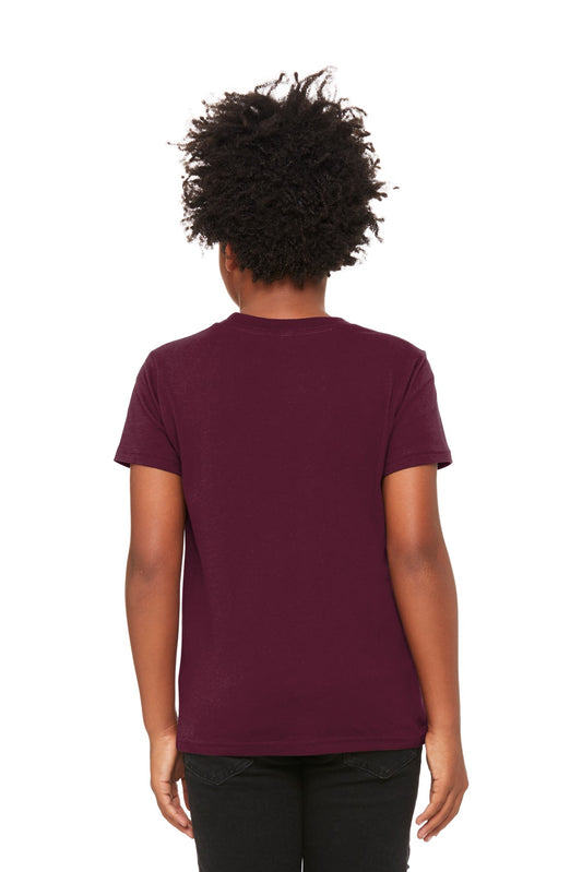 Bella+Canvas Youth Jersey Short Sleeve Tee BC3001Y Maroon