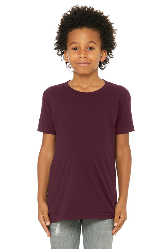 Bella+Canvas Youth Jersey Short Sleeve Tee BC3001Y Maroon