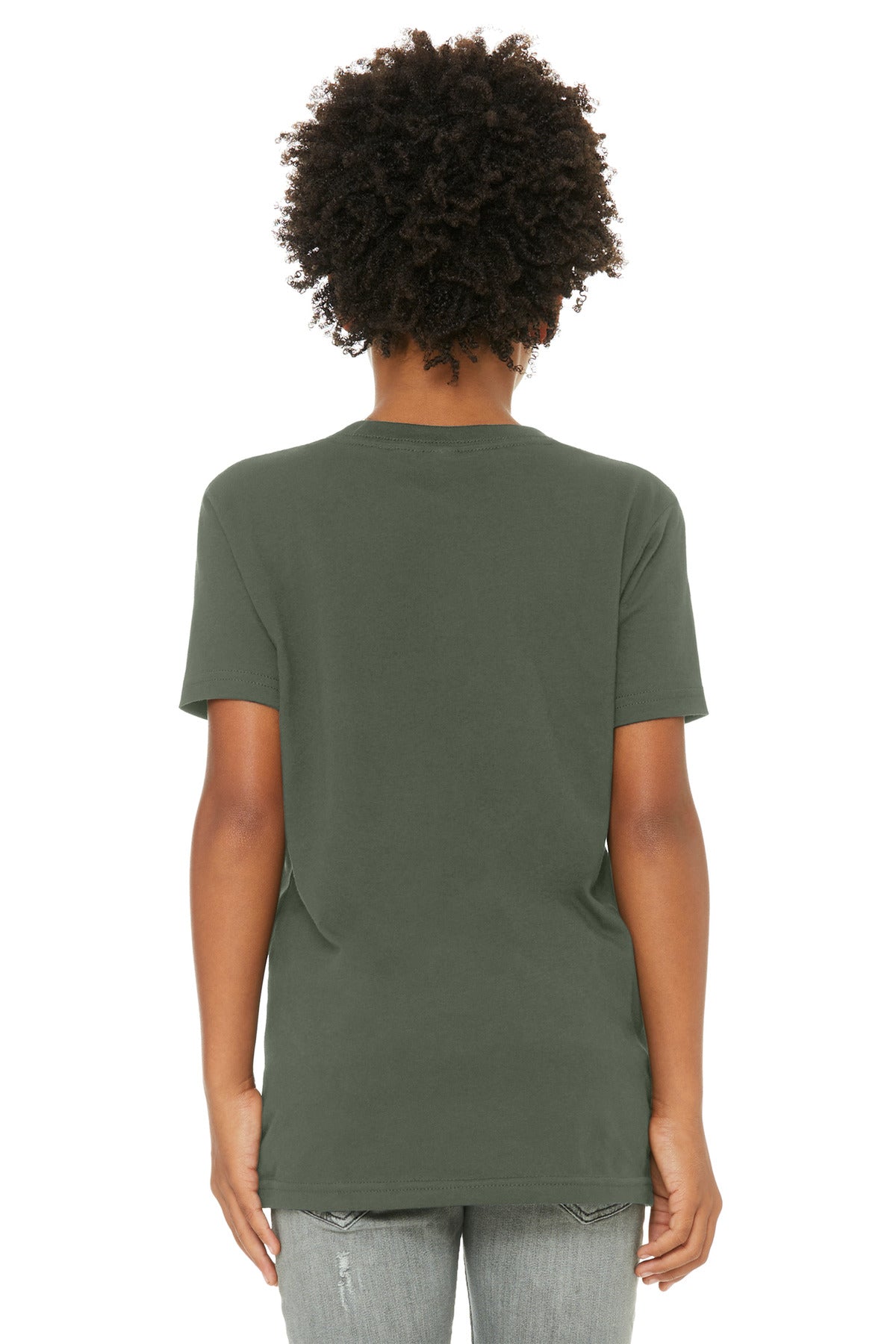 Bella+Canvas Youth Jersey Short Sleeve Tee BC3001Y Military Green