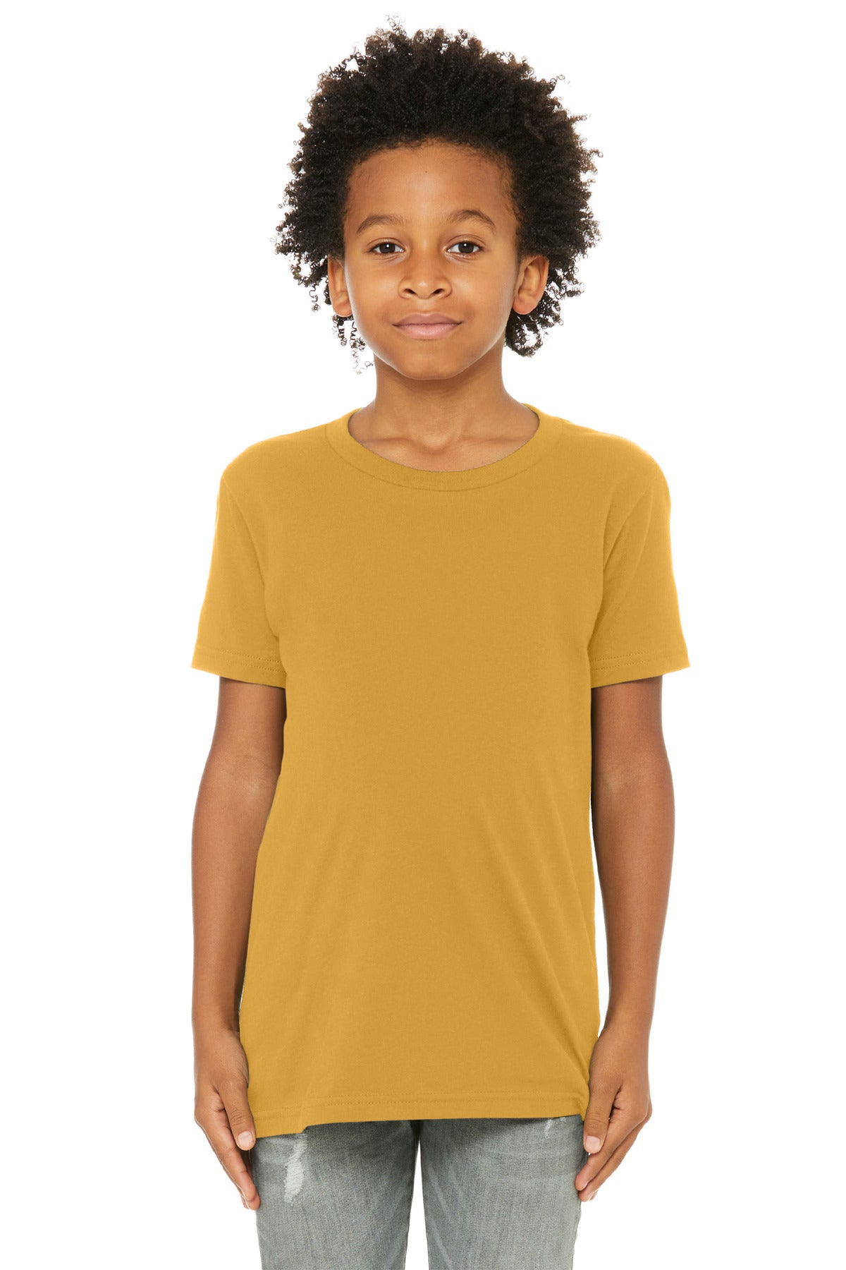 Bella+Canvas Youth Jersey Short Sleeve Tee BC3001Y Mustard