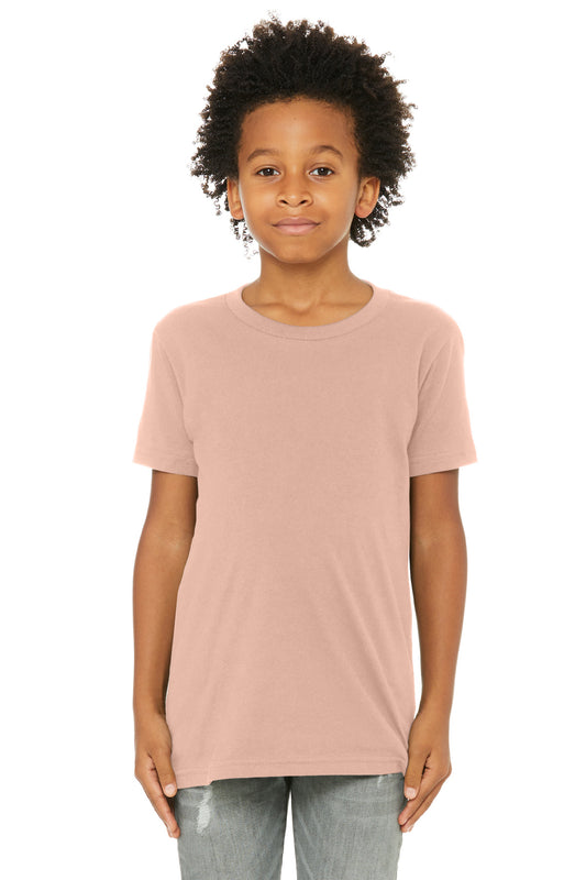 Bella+Canvas Youth Jersey Short Sleeve Tee BC3001Y Peach