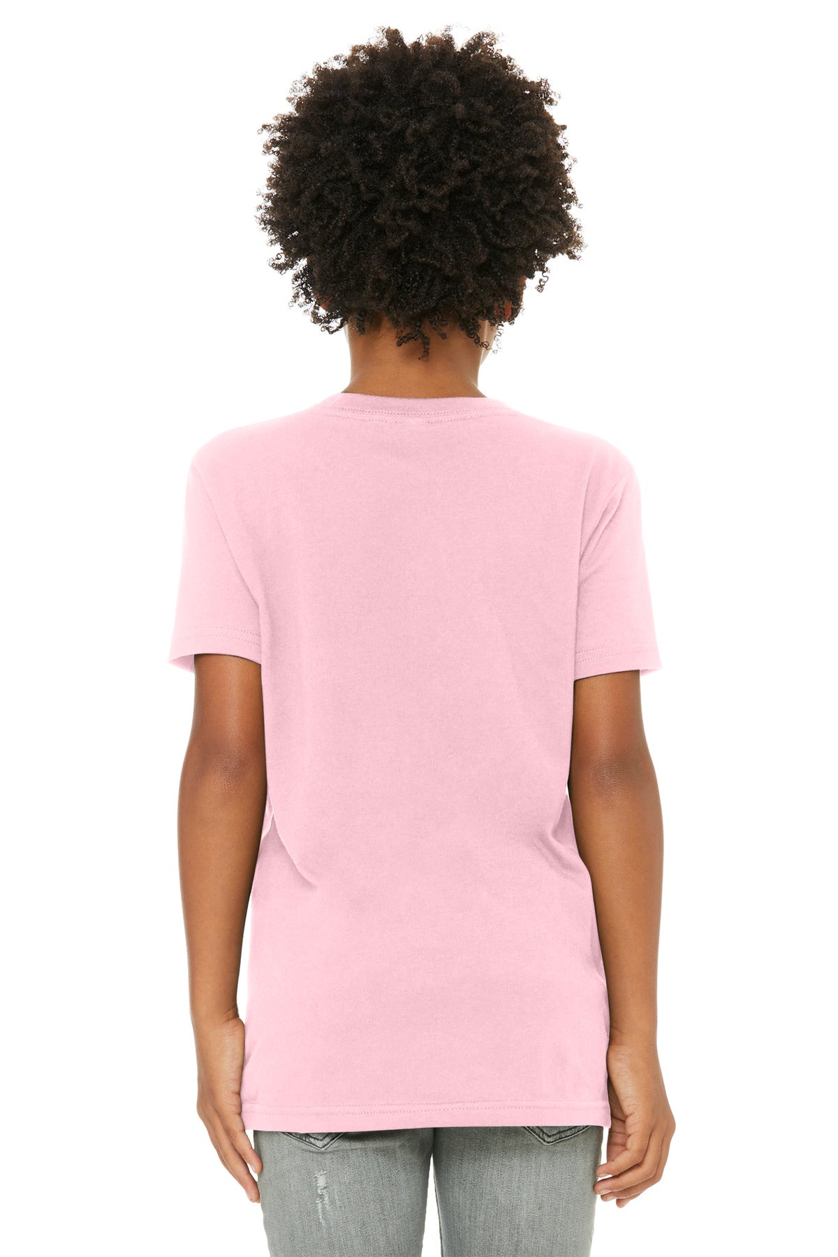Bella+Canvas Youth Jersey Short Sleeve Tee BC3001Y Pink