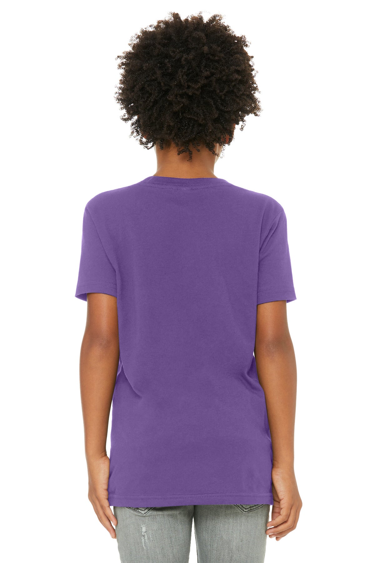 Bella+Canvas Youth Jersey Short Sleeve Tee BC3001Y Royal Purple