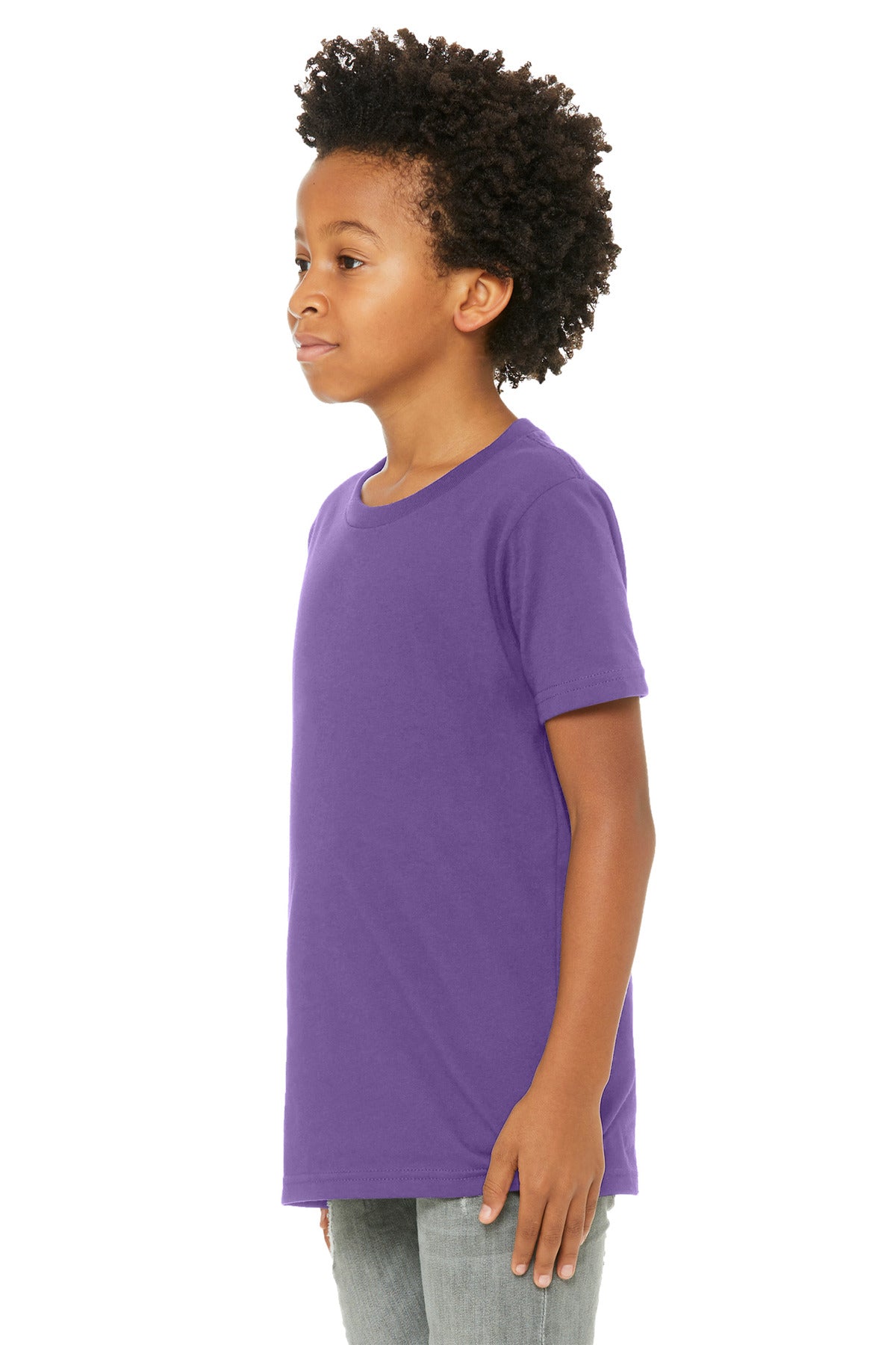 Bella+Canvas Youth Jersey Short Sleeve Tee BC3001Y Royal Purple