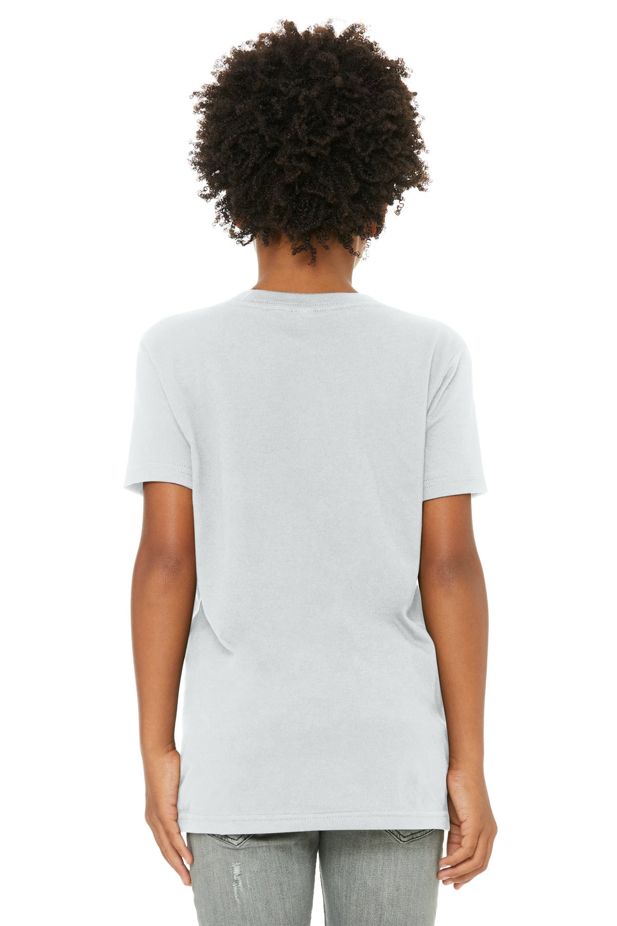 Bella+Canvas Youth Jersey Short Sleeve Tee BC3001Y Silver