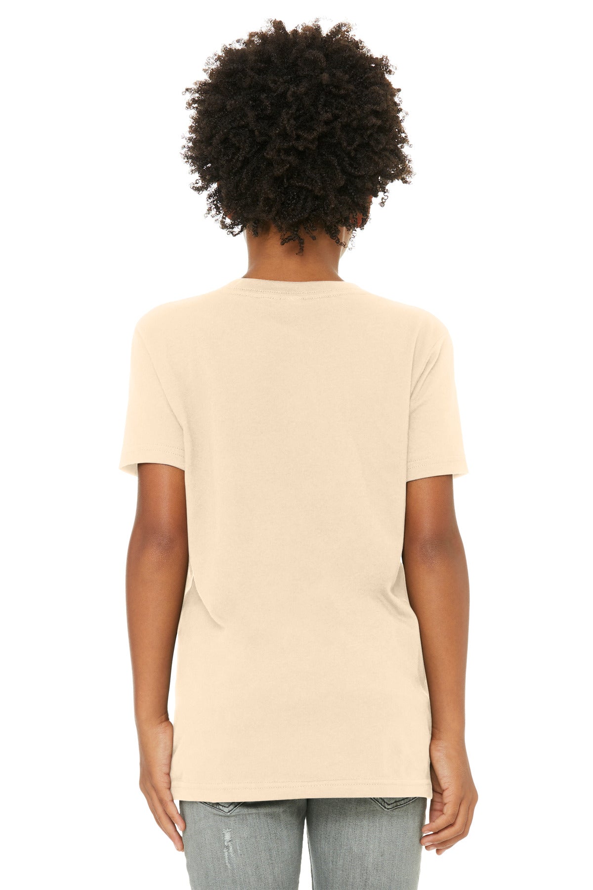 Bella+Canvas Youth Jersey Short Sleeve Tee BC3001Y Soft Cream