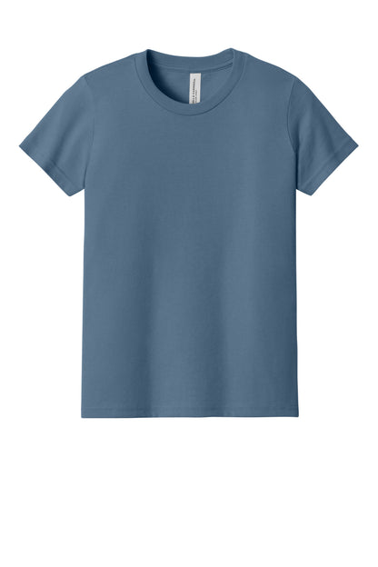 Bella+Canvas Youth Jersey Short Sleeve Tee BC3001Y Steel Blue