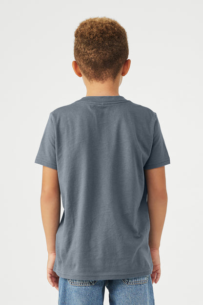 Bella+Canvas Youth Jersey Short Sleeve Tee BC3001Y Steel Blue