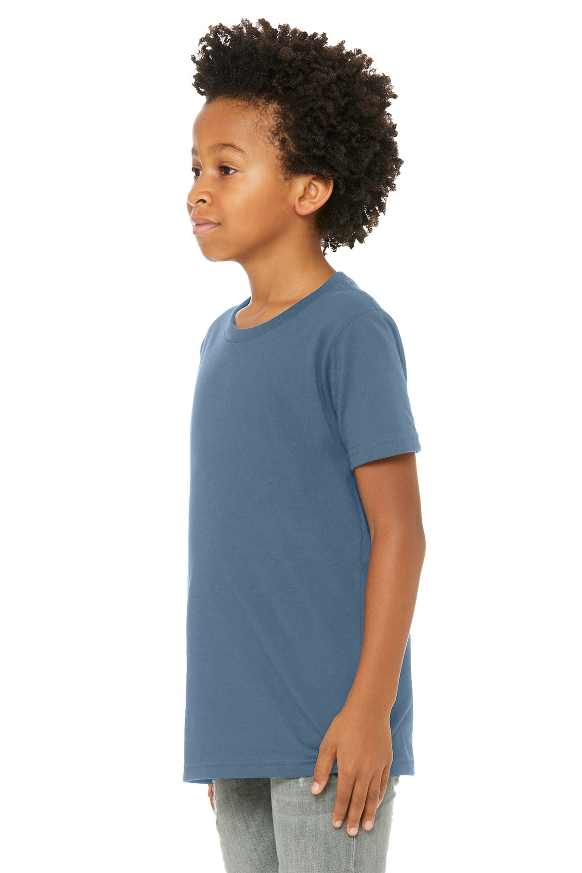 Bella+Canvas Youth Jersey Short Sleeve Tee BC3001Y Steel Blue