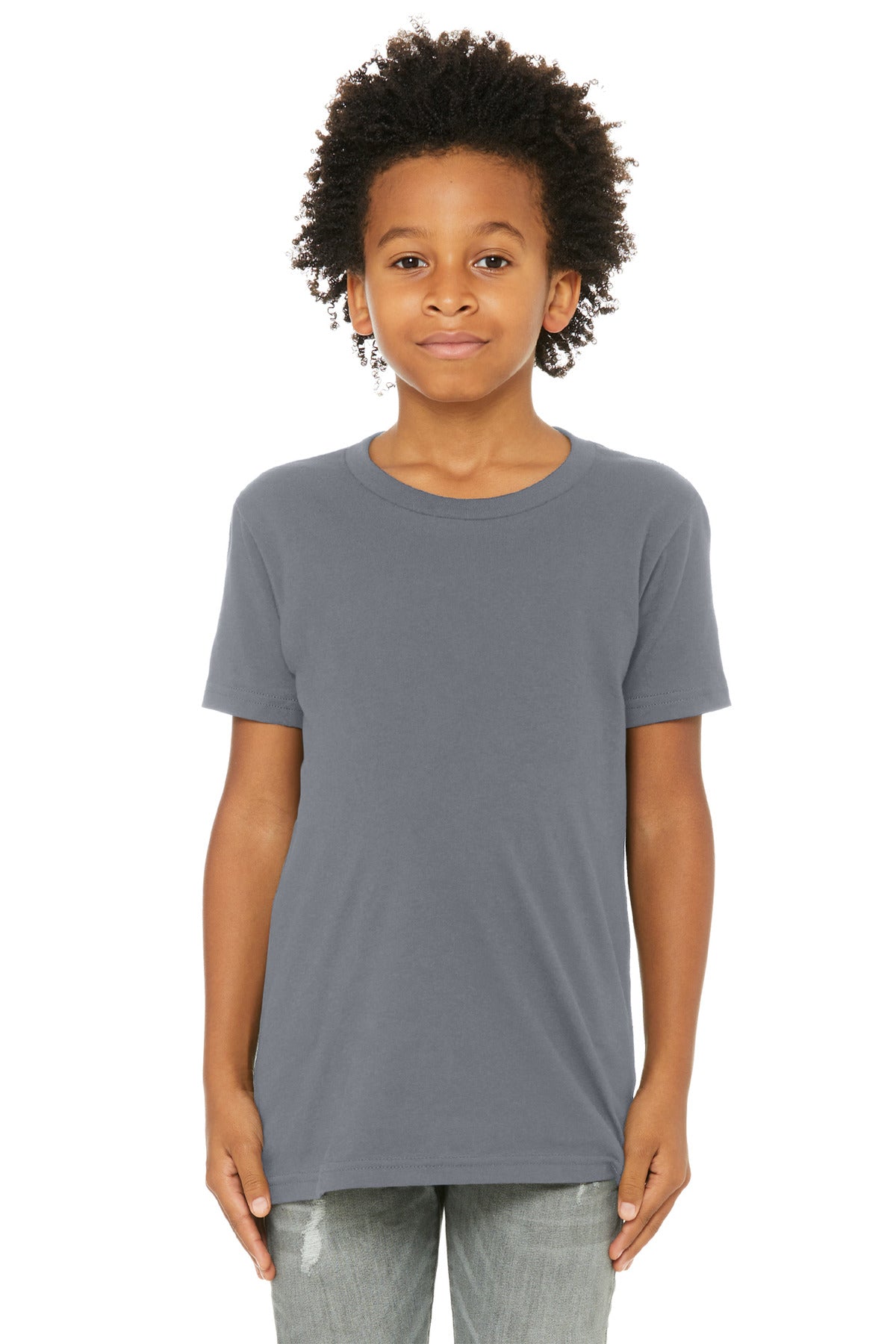 Bella+Canvas Youth Jersey Short Sleeve Tee BC3001Y Storm