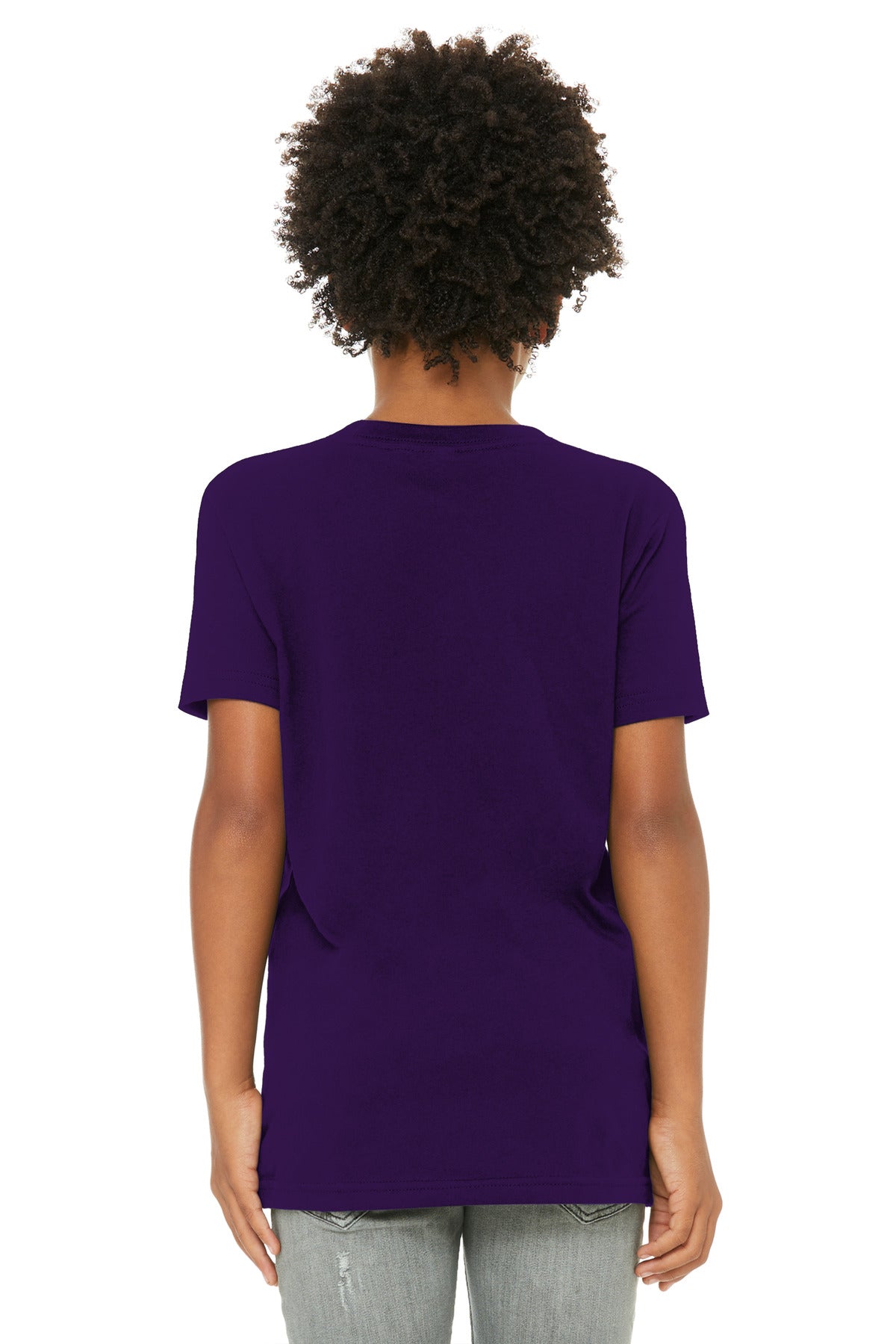 Bella+Canvas Youth Jersey Short Sleeve Tee BC3001Y Team Purple