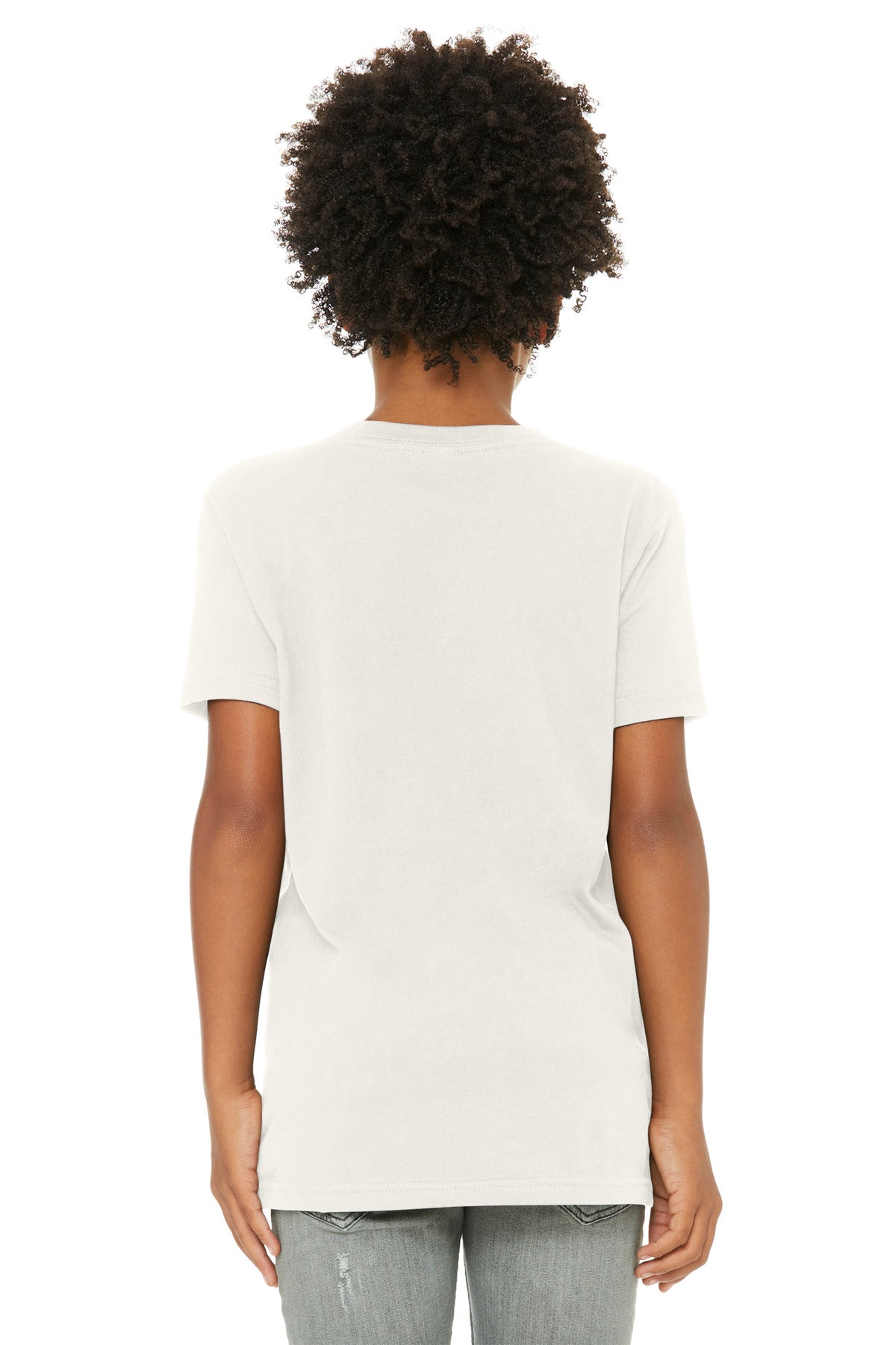 Bella+Canvas Youth Jersey Short Sleeve Tee BC3001Y Vintage White