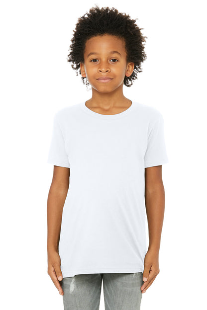Bella+Canvas Youth Jersey Short Sleeve Tee BC3001Y White
