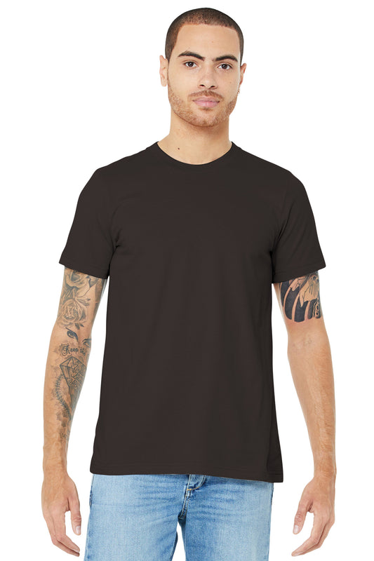 BELLA+CANVAS  Unisex Jersey Short Sleeve Tee. BC3001 Brown