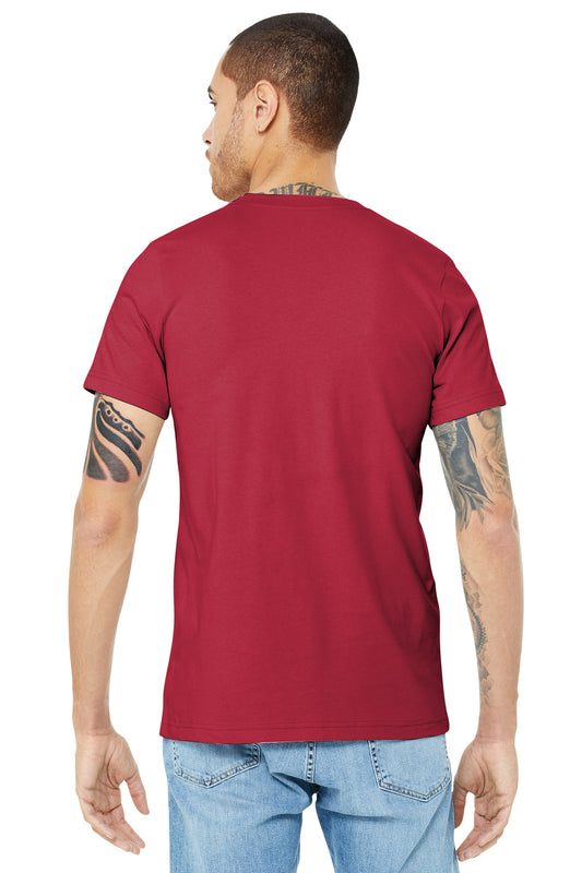 BELLA+CANVAS  Unisex Jersey Short Sleeve Tee. BC3001 Cardinal