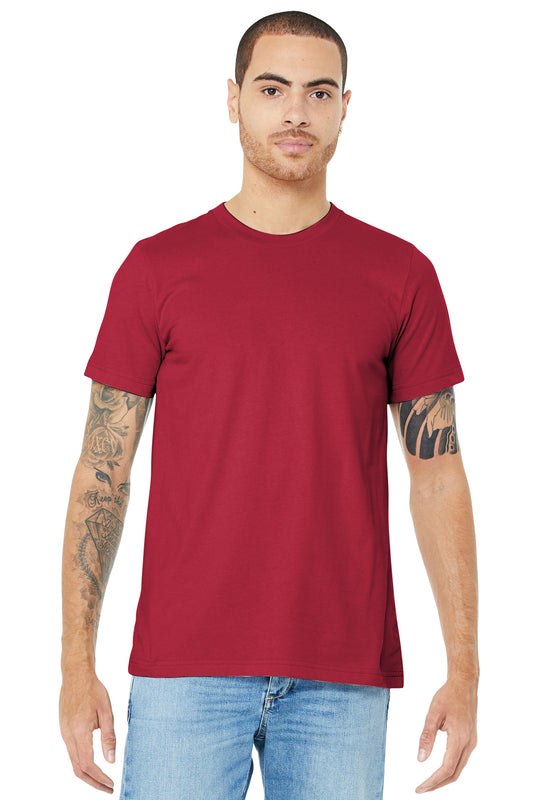 BELLA+CANVAS  Unisex Jersey Short Sleeve Tee. BC3001 Cardinal