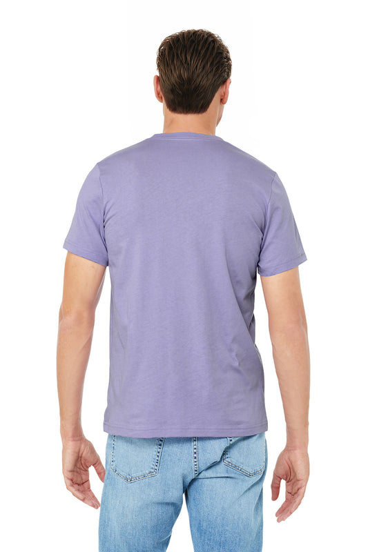 BELLA+CANVAS  Unisex Jersey Short Sleeve Tee. BC3001 Dark Lavender