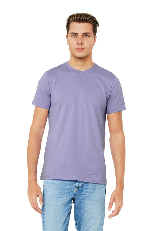 BELLA+CANVAS  Unisex Jersey Short Sleeve Tee. BC3001 Dark Lavender
