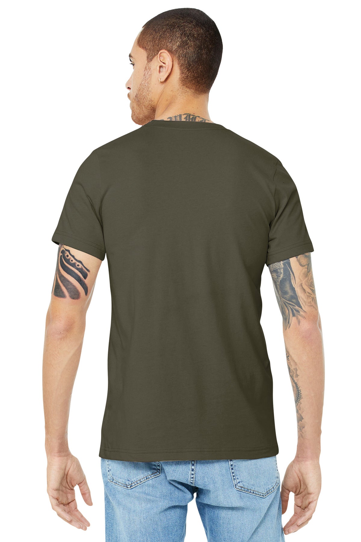 BELLA+CANVAS  Unisex Jersey Short Sleeve Tee. BC3001 Dark Olive