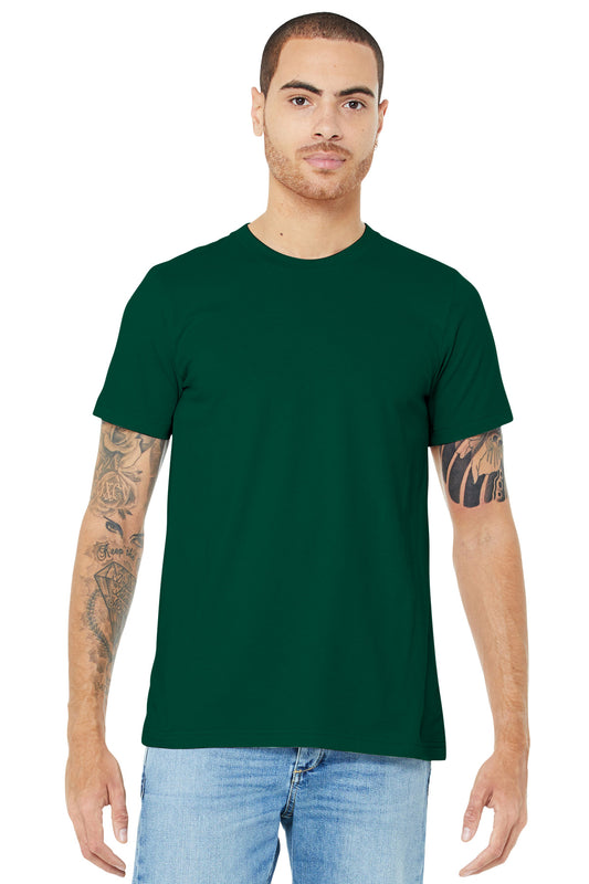 BELLA+CANVAS  Unisex Jersey Short Sleeve Tee. BC3001 Evergreen