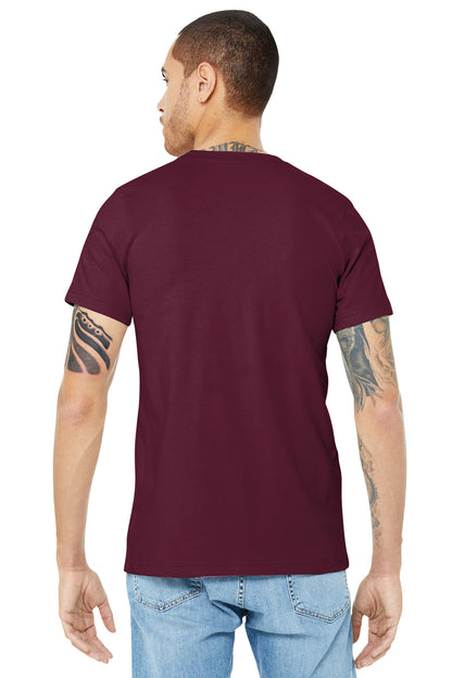 BELLA+CANVAS  Unisex Jersey Short Sleeve Tee. BC3001 Maroon