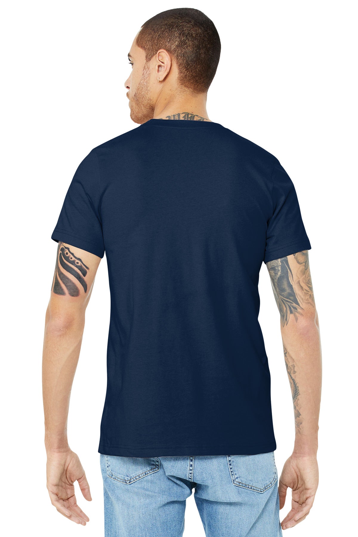 BELLA+CANVAS  Unisex Jersey Short Sleeve Tee. BC3001 Navy