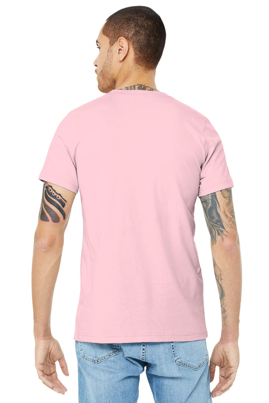 BELLA+CANVAS  Unisex Jersey Short Sleeve Tee. BC3001 Pink
