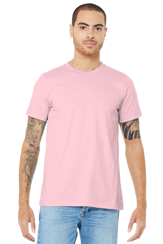 BELLA+CANVAS  Unisex Jersey Short Sleeve Tee. BC3001 Pink