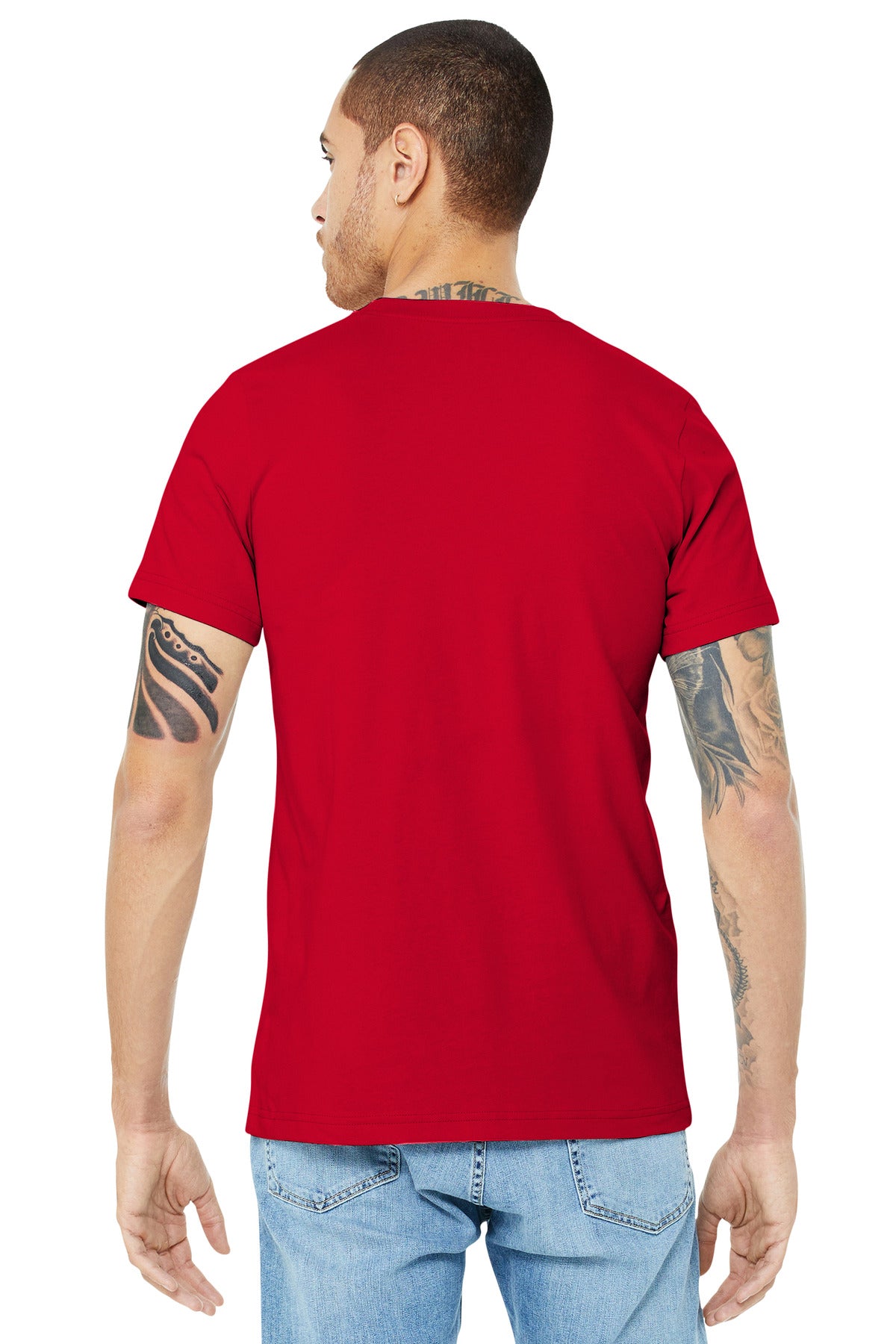 BELLA+CANVAS  Unisex Jersey Short Sleeve Tee. BC3001 Red