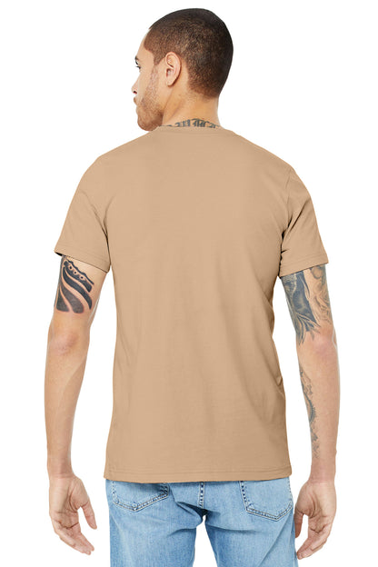 BELLA+CANVAS  Unisex Jersey Short Sleeve Tee. BC3001 Sand Dune