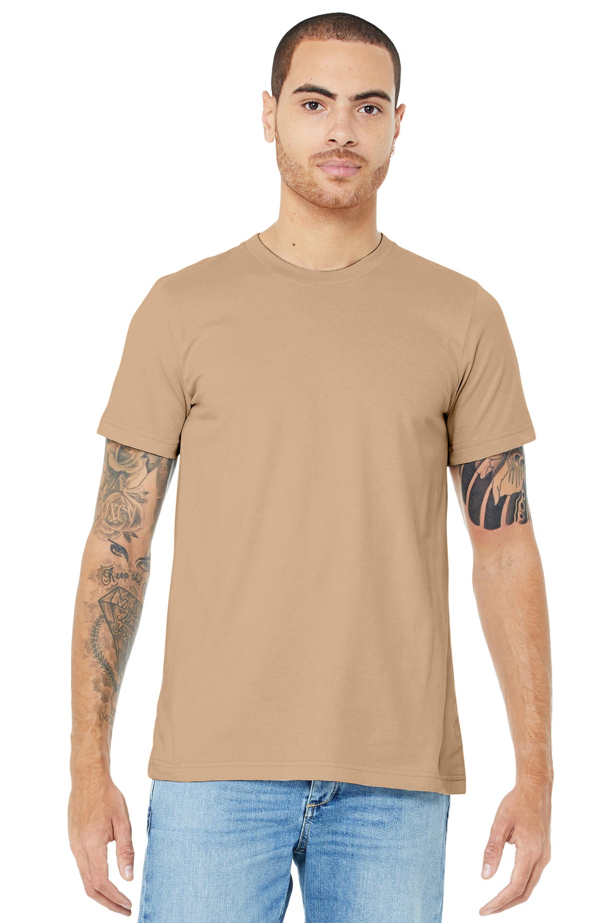 BELLA+CANVAS  Unisex Jersey Short Sleeve Tee. BC3001 Sand Dune