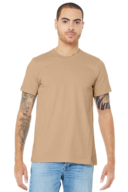 BELLA+CANVAS  Unisex Jersey Short Sleeve Tee. BC3001 Sand Dune