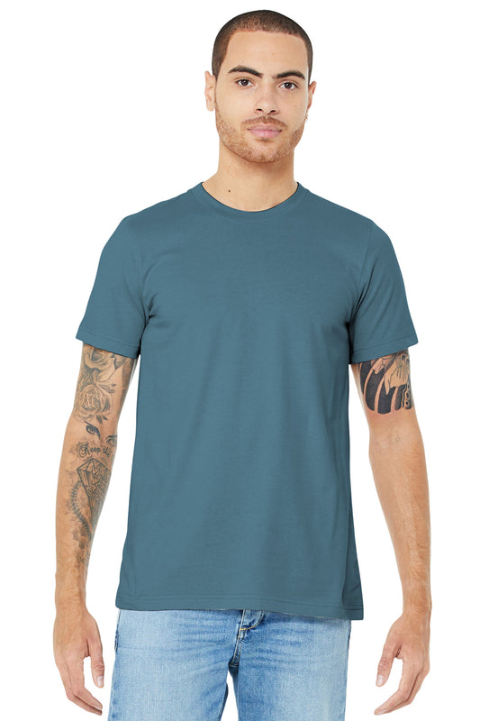BELLA+CANVAS  Unisex Jersey Short Sleeve Tee. BC3001 Steel Blue