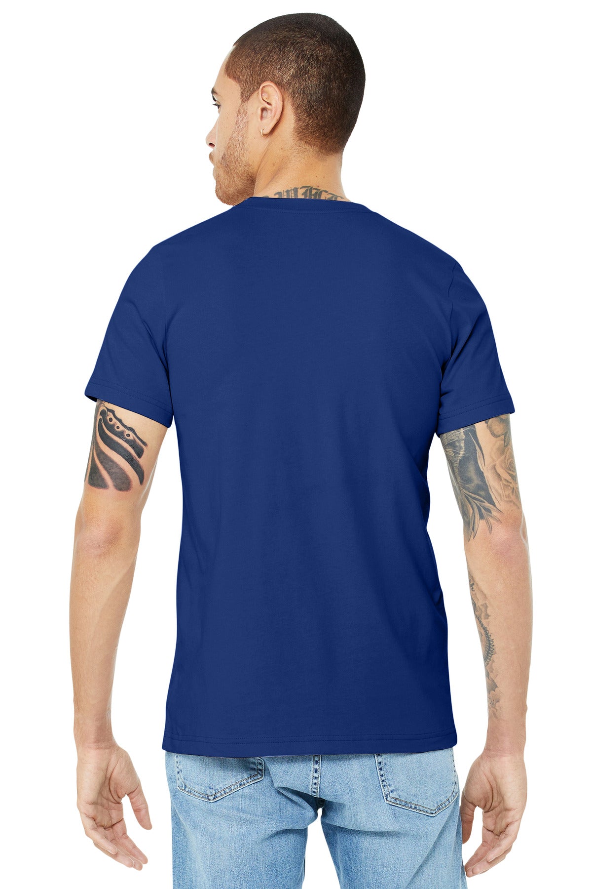 BELLA+CANVAS  Unisex Jersey Short Sleeve Tee. BC3001 Team Navy