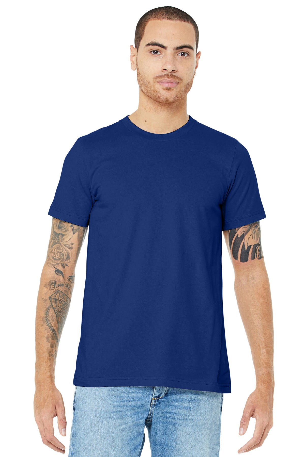 BELLA+CANVAS  Unisex Jersey Short Sleeve Tee. BC3001 Team Navy