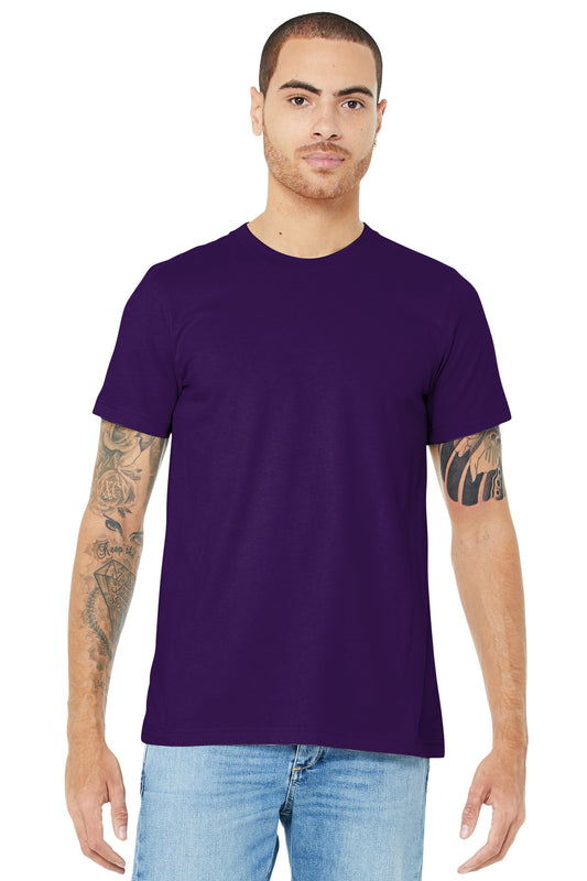 BELLA+CANVAS  Unisex Jersey Short Sleeve Tee. BC3001 Team Purple