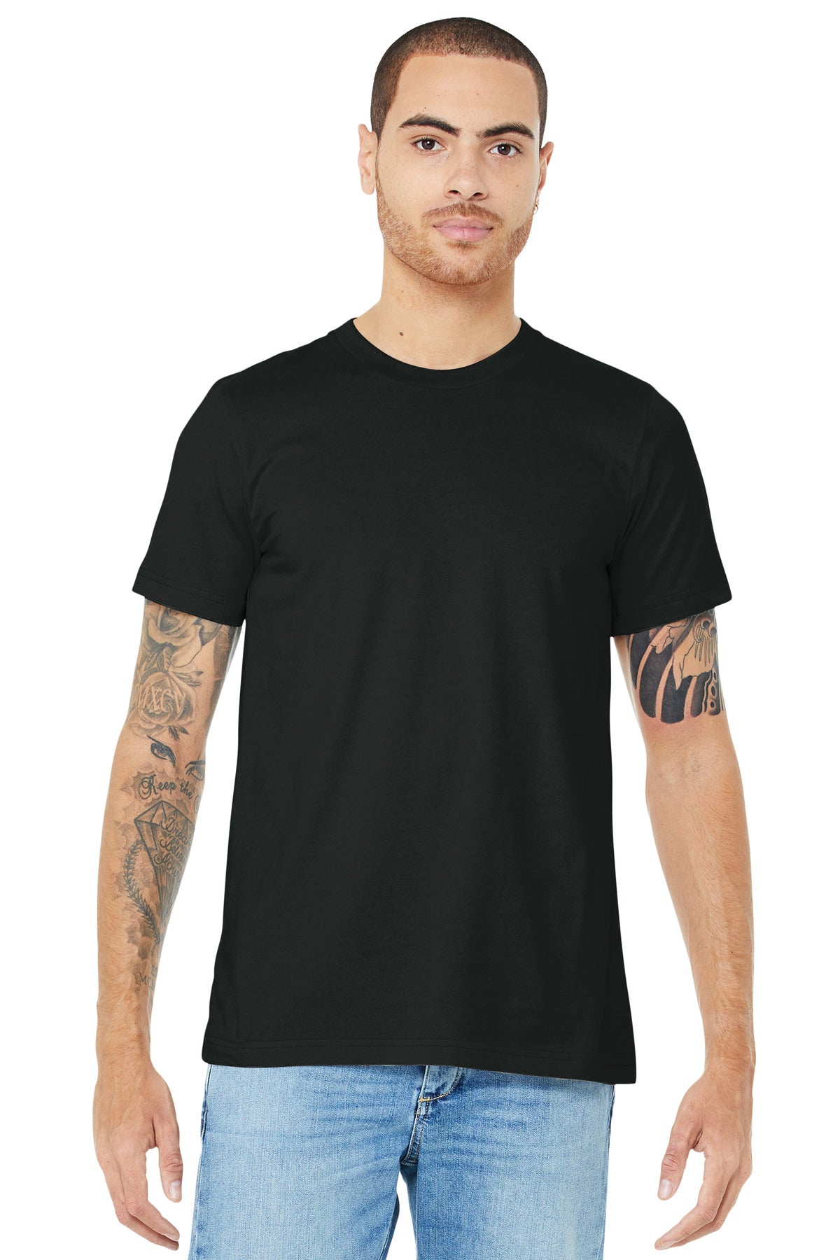 BELLA+CANVAS  Unisex Jersey Short Sleeve Tee. BC3001 Vintage Black