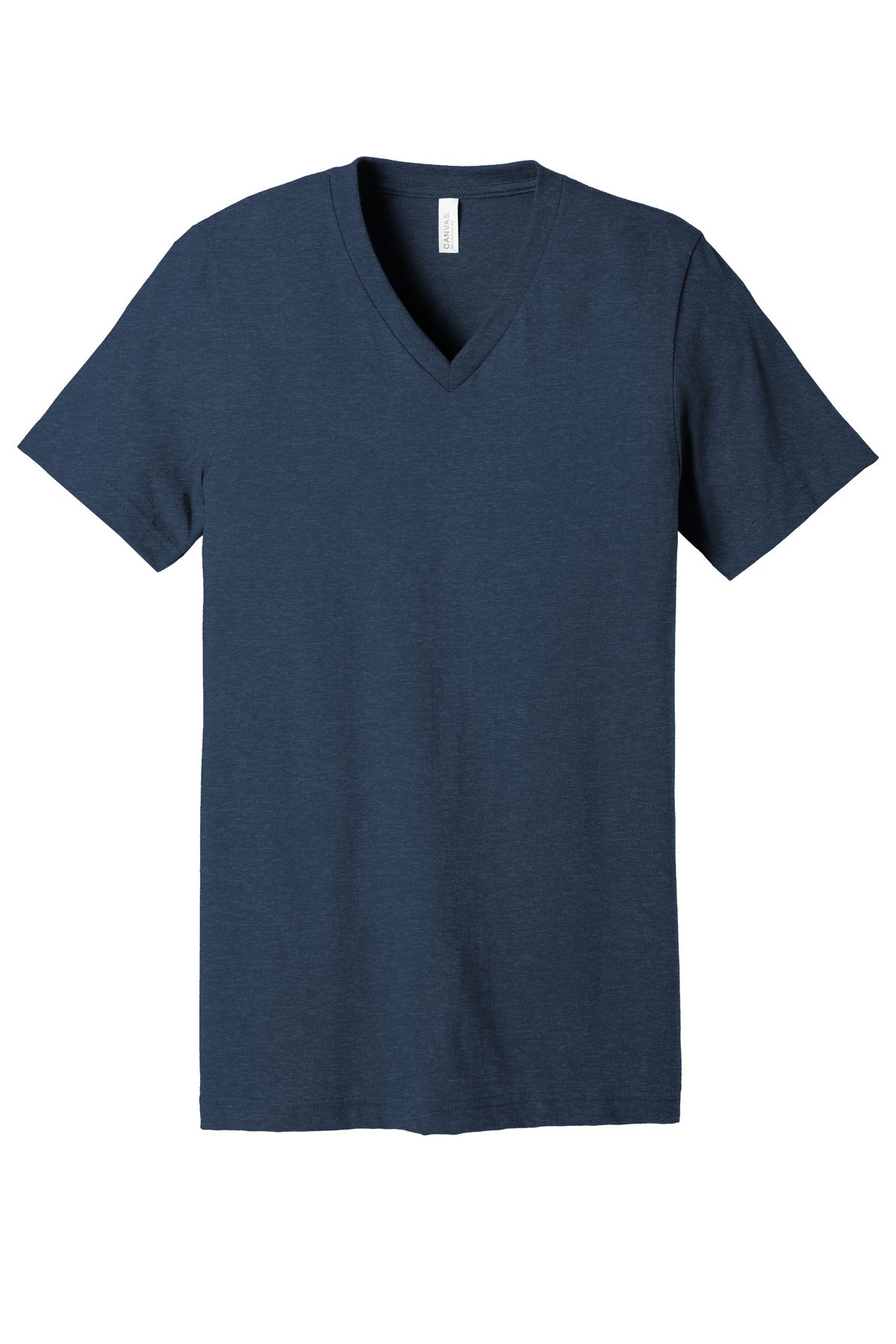 BELLA+CANVAS Unisex Heather CVC V-Neck Tee BC3005CVC Heather Navy