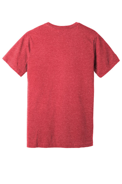 BELLA+CANVAS Unisex Heather CVC V-Neck Tee BC3005CVC Heather Red