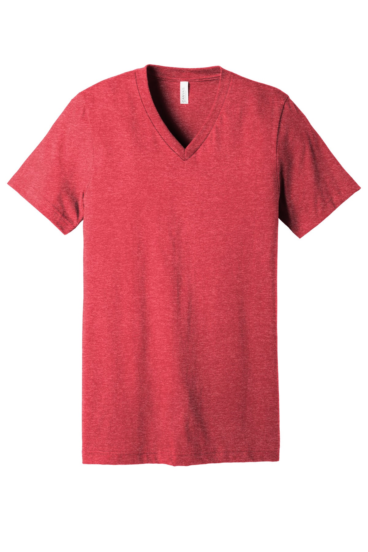 BELLA+CANVAS Unisex Heather CVC V-Neck Tee BC3005CVC Heather Red