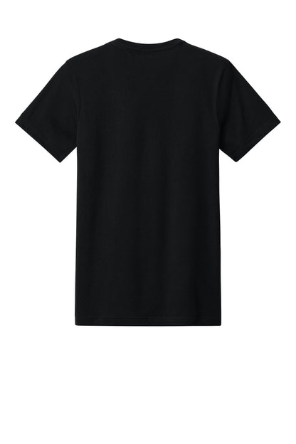 Bella+Canvas Unisex Heather CVC V-Neck Tee BC3005CVC Solid Black Blend