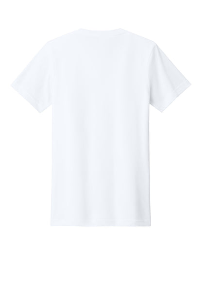 Bella+Canvas Unisex Heather CVC V-Neck Tee BC3005CVC Solid White Blend