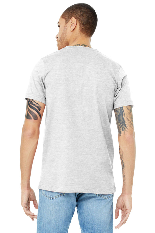 BELLA+CANVAS  Unisex Jersey Short Sleeve V-Neck Tee. BC3005 Ash